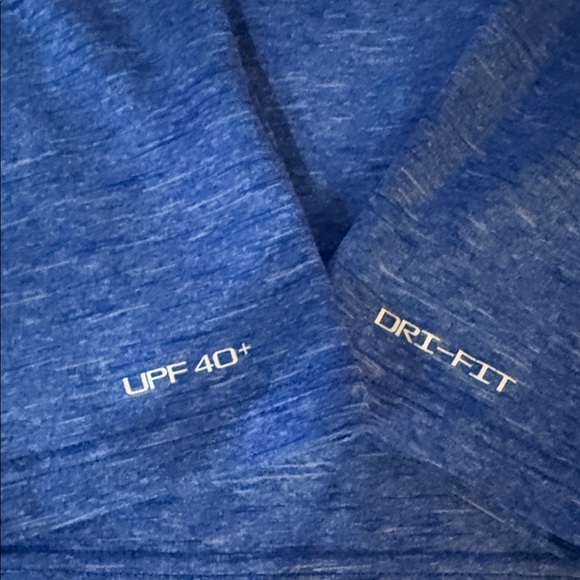 Nike Heathered Blue Sleeveless DriFit Shirt EUC - Picture 6 of 6